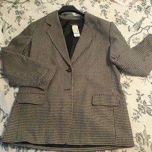 Houndstooth Blazer Size 16 NWT